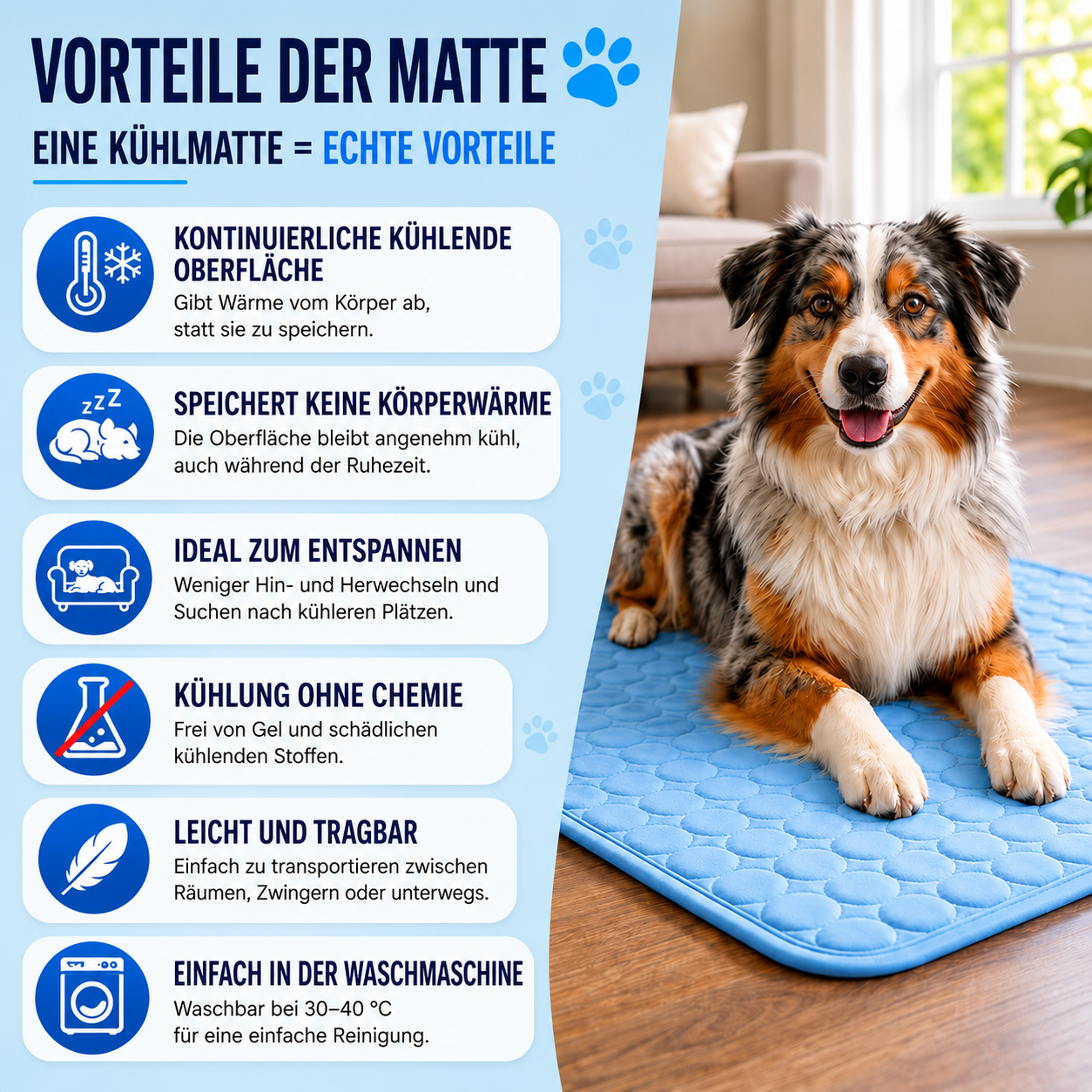 Kühlmatte – Kühlende Matte für Hunde™