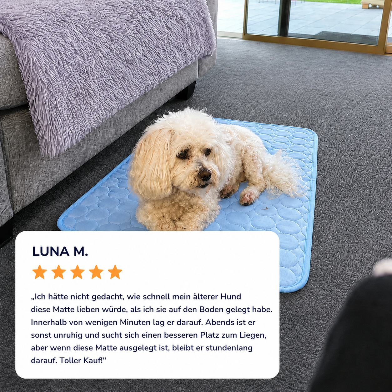 Kühlmatte – Kühlende Matte für Hunde™